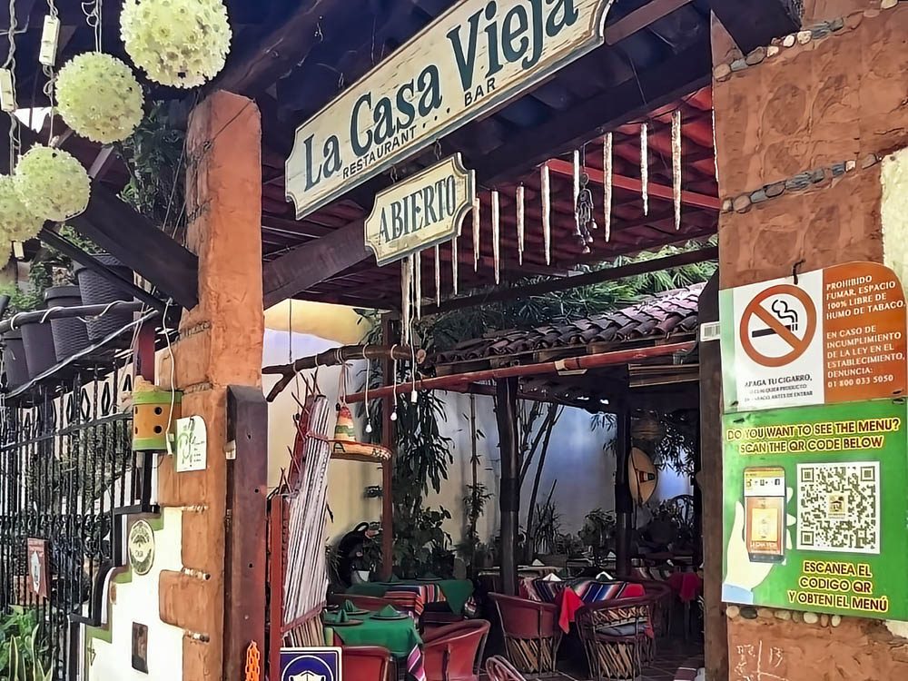 Casa Vieja Restaurant across the street