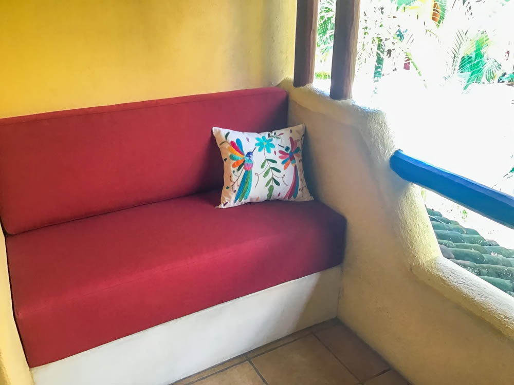 Sillón en la terraza